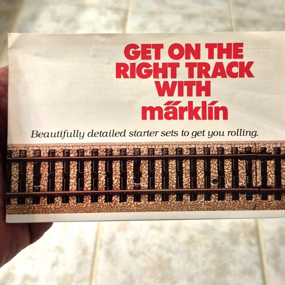 Märklin Train Starter Set Catalog 1985